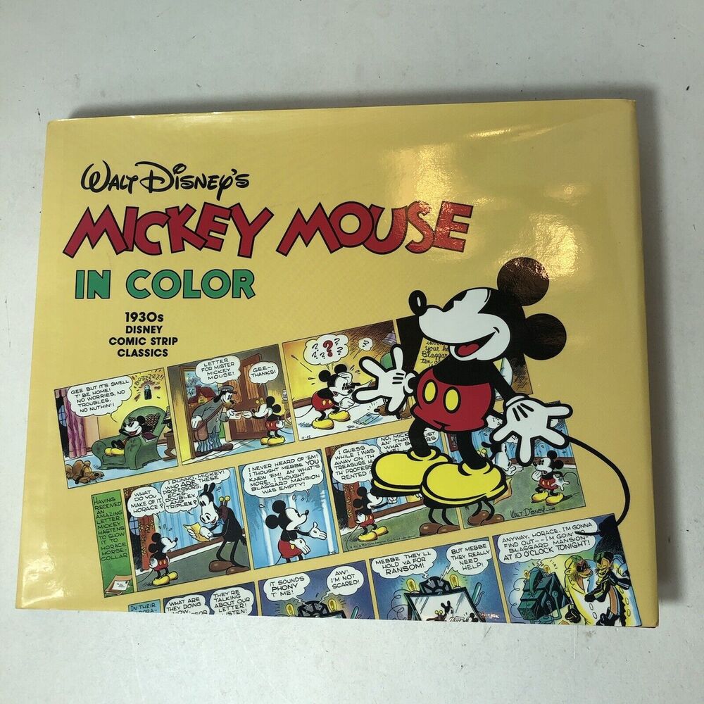 Walt Disney's Mickey Mouse in Color Gottfredson 1988 HC First Edition Vintage B